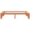vidaXL Κρεβάτι δαπέδου Καφέ 75 x 190 cm Μασίφ ξύλο πεύκου