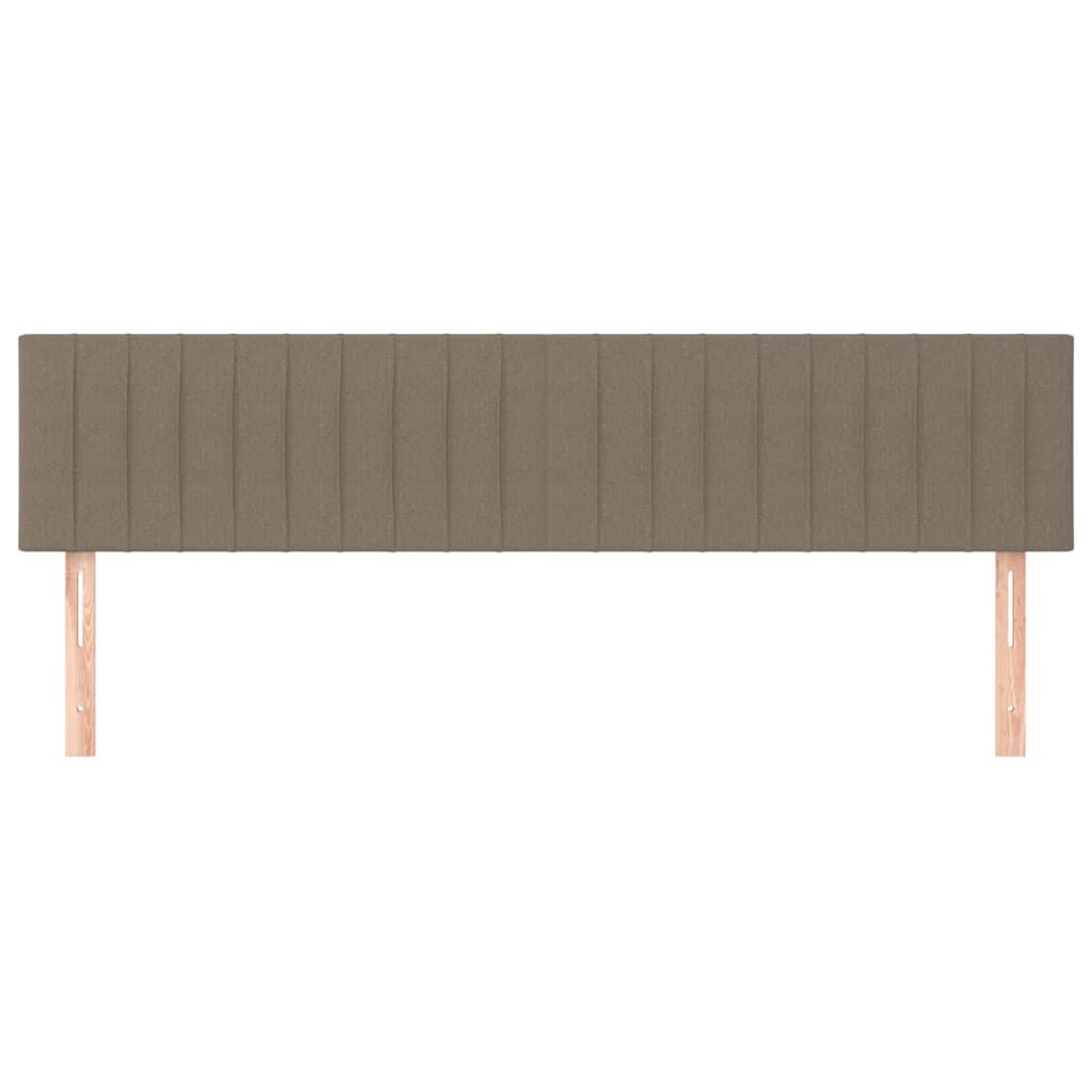 vidaXL Κεφαλάρια Κρεβατιού 2 τεμ. Taupe 100x5x78/88 εκ. Υφασμάτινο