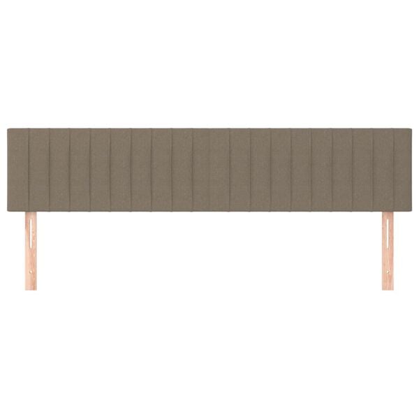 vidaXL Κεφαλάρια Κρεβατιού 2 τεμ. Taupe 100x5x78/88 εκ. Υφασμάτινο