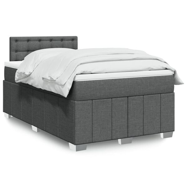 vidaXL &Kappa;&rho;&epsilon;&beta;ά&tau;&iota; Boxspring &mu;&epsilon; &Sigma;&tau;&rho;ώ&mu;&alpha; &Sigma;&kappa;&omicron;ύ&rho;&omicron; &Gamma;&kappa;&rho;&iota; 120x200 &epsilon;&kappa;. &Upsilon;&phi;&alpha;&sigma;&mu;ά&tau;&iota;&nu;&omicron;