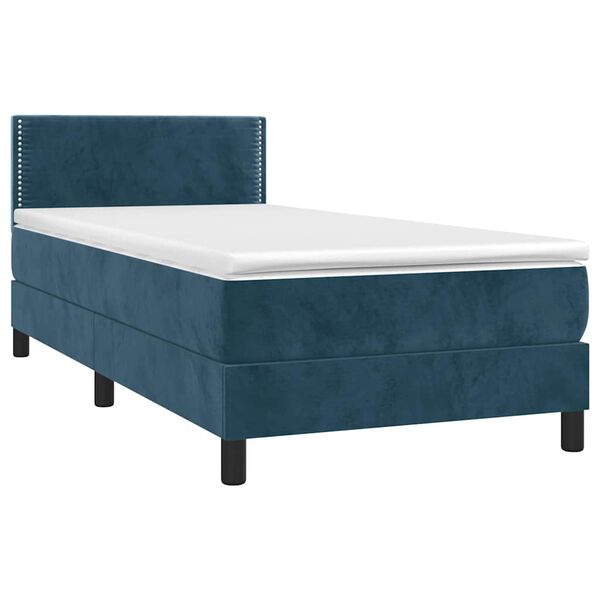 vidaXL &Kappa;&rho;&epsilon;&beta;ά&tau;&iota; Boxspring &mu;&epsilon; &Sigma;&tau;&rho;ώ&mu;&alpha; &Sigma;&kappa;&omicron;ύ&rho;&omicron; &Mu;&pi;&lambda;&epsilon; 100x200 &epsilon;&kappa;. &Beta;&epsilon;&lambda;&omicron;ύ&delta;&iota;&nu;&omicron;