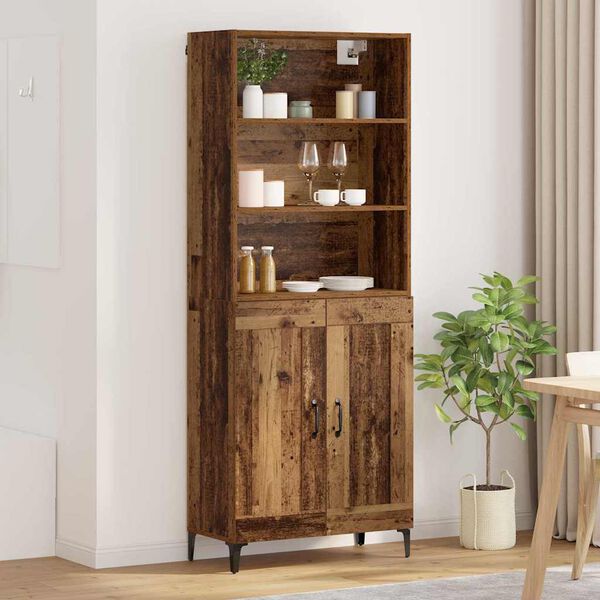 vidaXL Highboard 2 pcs &Pi;&alpha;&lambda;&alpha;&iota;ό &xi;ύ&lambda;&omicron; &Epsilon;&pi;&epsilon;&xi;&epsilon;&rho;&gamma;&alpha;&sigma;&mu;έ&nu;&omicron; &xi;ύ&lambda;&omicron;