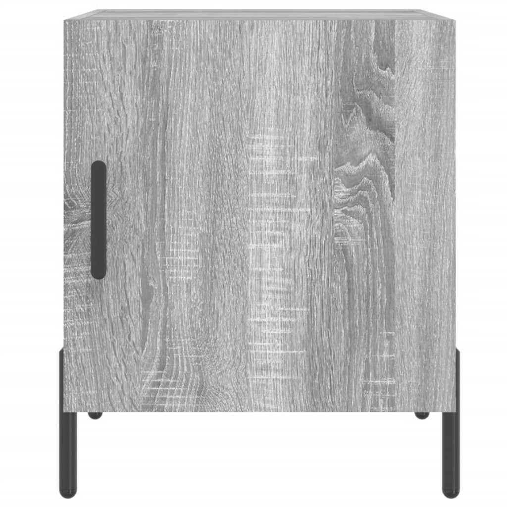 vidaXL Κομοδίνα 2 τεμ. Γκρι Sonoma 40 x 40 x 50 εκ. από Επεξεργ. Ξύλο