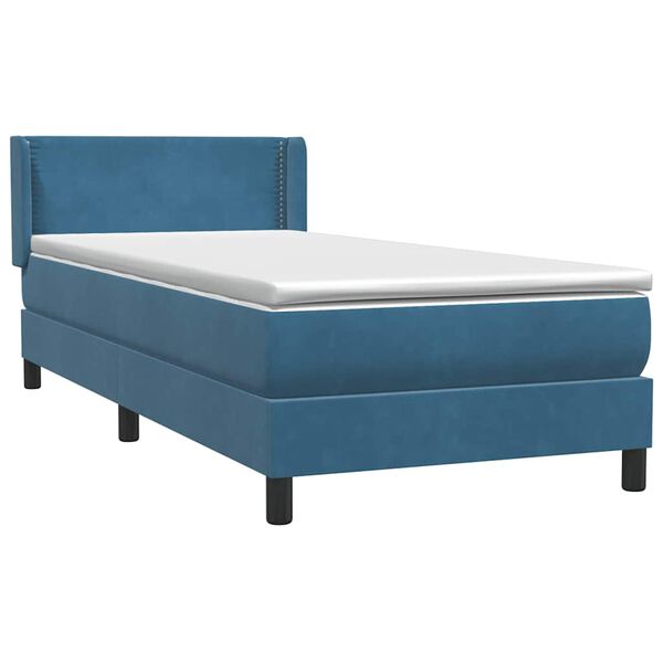 vidaXL Box Spring &kappa;&rho;&epsilon;&beta;ά&tau;&iota; &mu;&epsilon; &sigma;&tau;&rho;ώ&mu;&alpha; &sigma;&kappa;&omicron;ύ&rho;&omicron; &mu;&pi;&lambda;&epsilon; 90x210 &epsilon;&kappa;. &Beta;&epsilon;&lambda;&omicron;ύ&delta;&iota;&nu;&omicron;