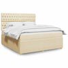 vidaXL &Kappa;&rho;&epsilon;&beta;ά&tau;&iota; Boxspring &mu;&epsilon; &Sigma;&tau;&rho;ώ&mu;&alpha; &Kappa;&rho;&epsilon;&mu; 180x200 &epsilon;&kappa;. &Upsilon;&phi;&alpha;&sigma;&mu;ά&tau;&iota;&nu;&omicron;