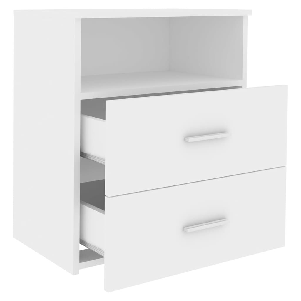 vidaXL Κομοδίνο Λευκό 50 x 32 x 60 εκ.