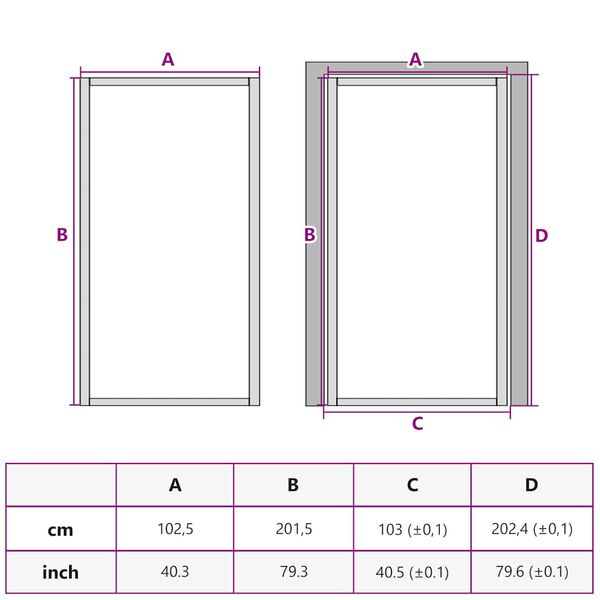 vidaXL Εσωτερική Πόρτα 102,5x201,5 εκ. Μαύρο Ματ Γυαλί και Αλουμίνιο