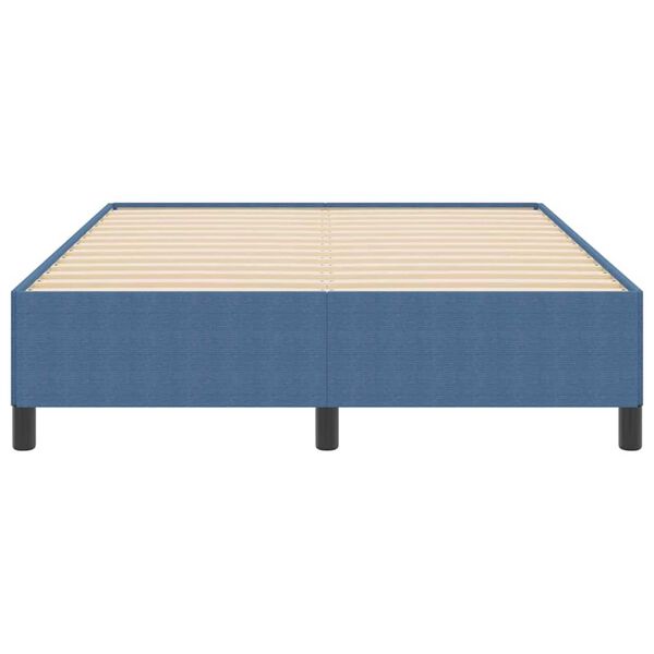 vidaXL Σκελετός Κρεβατιού Μπλε 140 x 200 cm Βελούδο