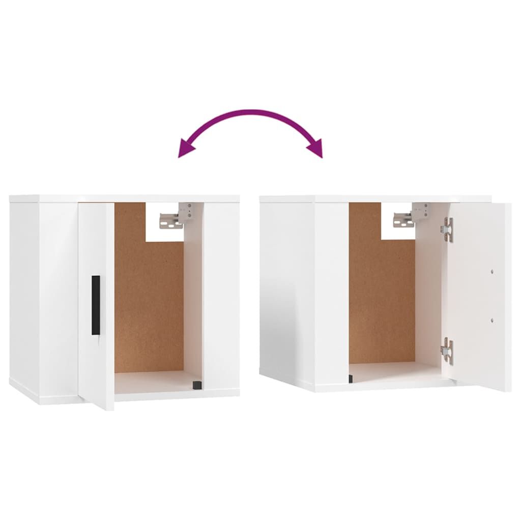 vidaXL Έπιπλο Τηλεόρασης Επιτοίχιο Λευκό 40x34,5x40 εκ.