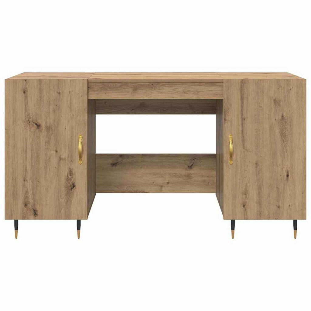 vidaXL Γραφείο artisan δρυς 140 x 50 x 75 εκ. Επεξεργασμένο ξύλο