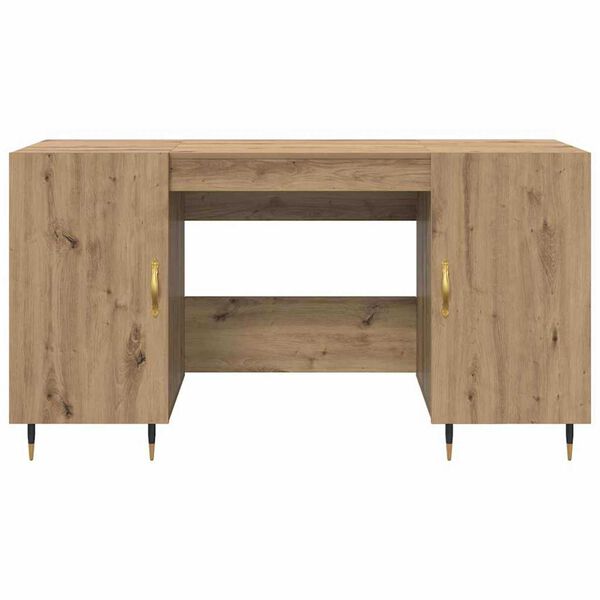 vidaXL Γραφείο artisan δρυς 140 x 50 x 75 εκ. Επεξεργασμένο ξύλο