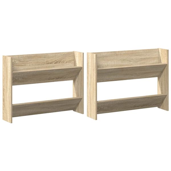 vidaXL &Pi;&alpha;&pi;&omicron;&upsilon;&tau;&sigma;&omicron;&theta;ή&kappa;&epsilon;&sigmaf; 2 &tau;&epsilon;&mu;. Sonoma &Delta;&rho;&upsilon;&sigmaf; 80 x 18 x 60 &epsilon;&kappa;. &Mu;&omicron;&rho;&iota;&omicron;&sigma;&alpha;&nu;ί&delta;&alpha;