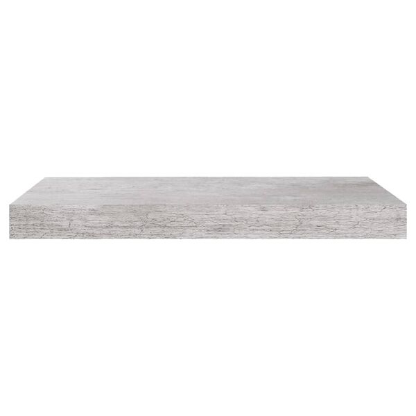 vidaXL Ράφια Τοίχου 2 τεμ. Γκρι Σκυροδέματος 50x23x3,8 εκ. MDF