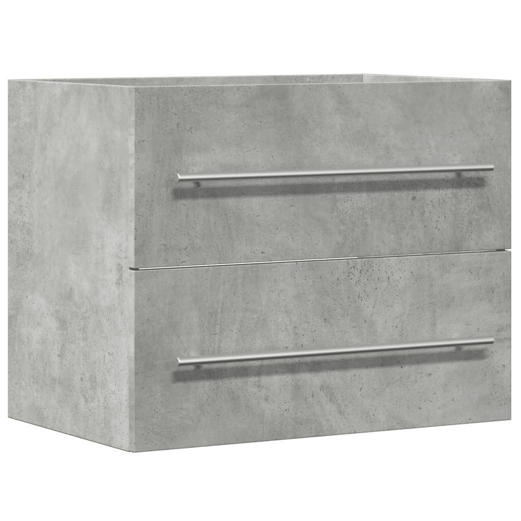vidaXL Ντουλάπι Νιπτήρα Γκρι Σκυροδέμ. 60 x 38,5 x 48 εκ. Επεξ. Ξύλο