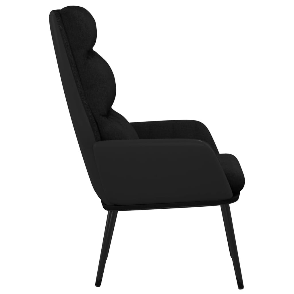 vidaXL Πολυθρόνα Relax Μαύρη Υφασμάτινη