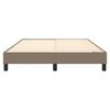 vidaXL Σκελετός Κρεβατιού Χωρίς Στρώμα Taupe 140x190 εκ. Υφασμάτινο