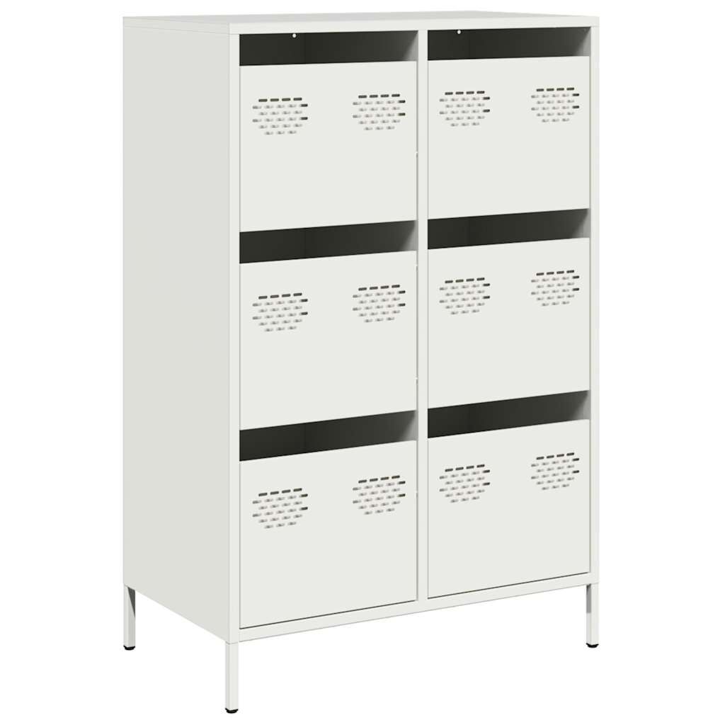 vidaXL Ντουλάπι Λευκό 68x39x101,5 εκ. από Χάλυβα