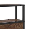 vidaXL Κεφαλάρι Αποθήκης με ράφι Καφέ δρυς 75 cm Επεξεργασμένο ξύλο