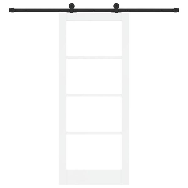 vidaXL Συρόμενη Πόρτα ORKDAL Λευκό 83 x 202 εκ. Ξύλο και μέταλλο