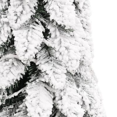 vidaXL Χριστουγ. Δέντρο Τεχνητό Προφωτισμένο με 130 LRD/ Χιόνι 210 εκ.