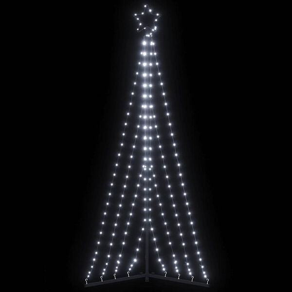 vidaXL Χριστουγεννιάτικο δέντρο LED 339 LED Ψυχρό Λευκό 187 εκ.