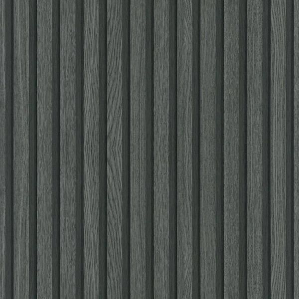 Noordwand Ταπετσαρία Botanica Wooden Slats Μαύρη και Γκρι