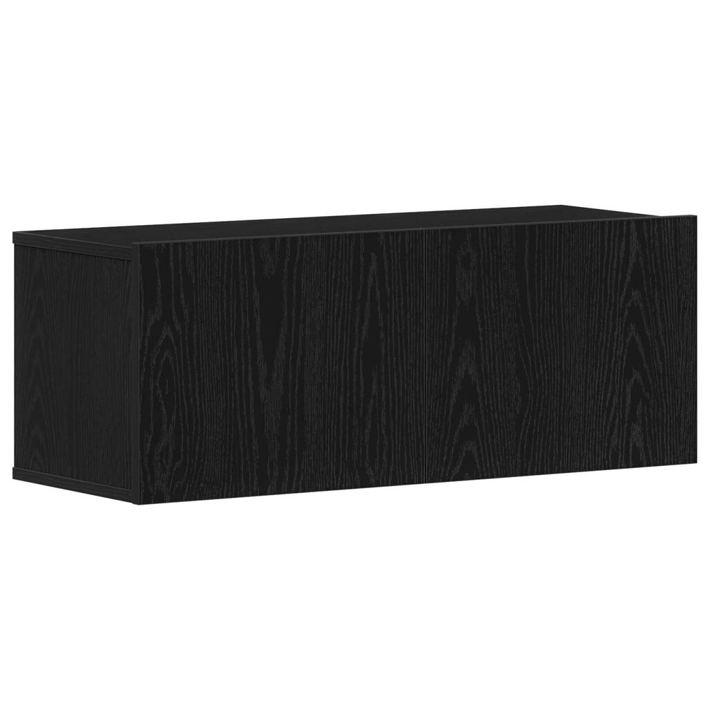 vidaXL Σετ επίπλου τηλεόρασης 8 pcs Μαύρη Δρυς 80 x 30 x 30.5 εκ