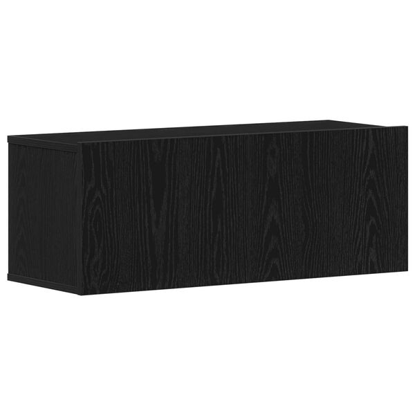 vidaXL Σετ επίπλου τηλεόρασης 8 pcs Μαύρη Δρυς 80 x 30 x 30.5 εκ