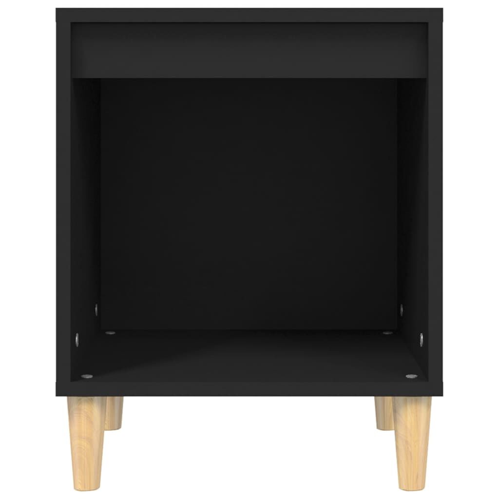 vidaXL Κομοδίνα 2 τεμ. Μαύρα 40 x 35 x 50 εκ.