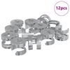 vidaXL &Kappa;&alpha;&mu;&pi;&alpha;&nu;&omicron;ύ&chi;&epsilon;&sigmaf; &beta;ί&delta;&epsilon;&sigmaf; 12 pcs &Alpha;&sigma;&eta;&mu;ί 12 x 10 mm &Mu;έ&tau;&alpha;&lambda;&lambda;&omicron;