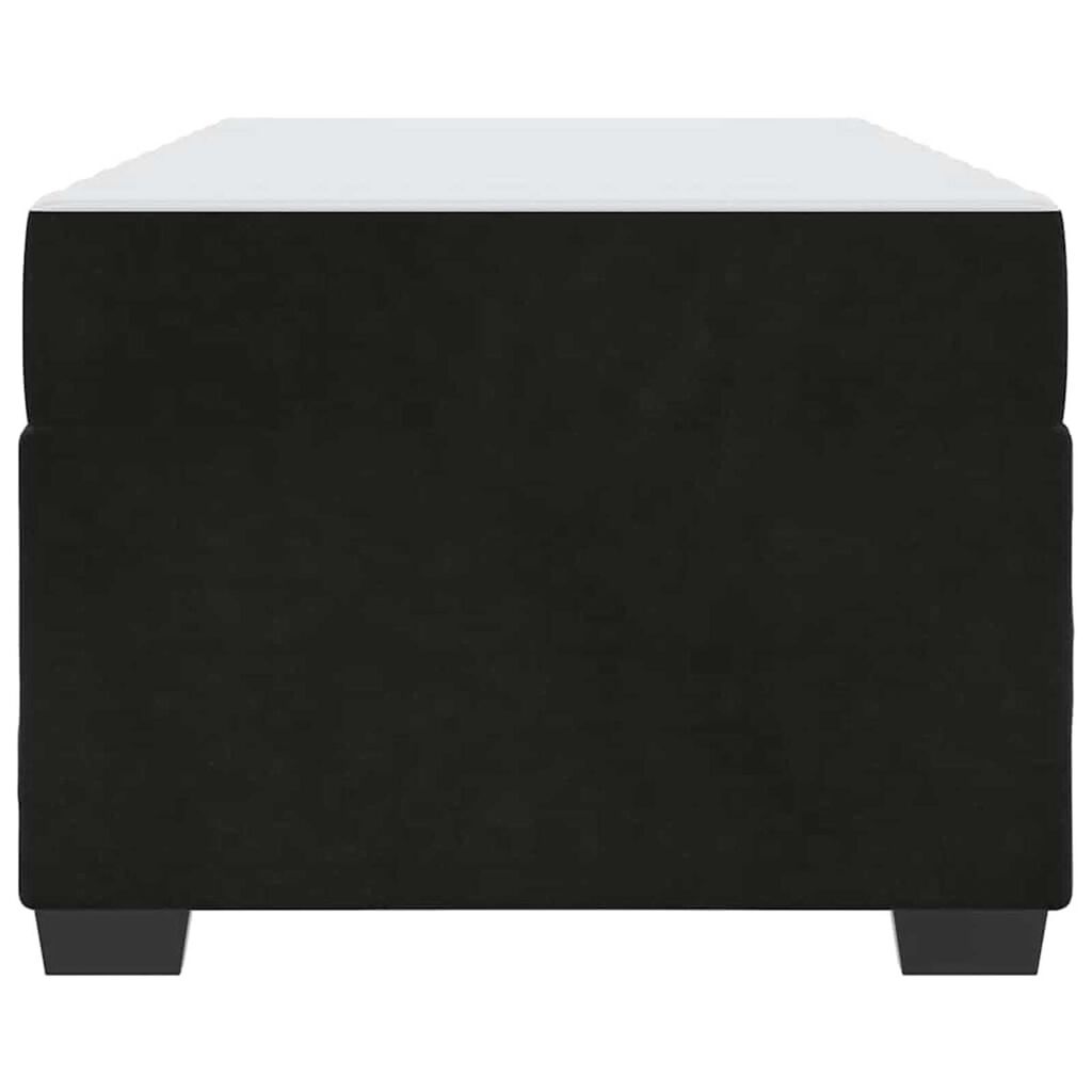 vidaXL Σκελετός κρεβατιού με στρώμα Άλλο Μαύρο 90 x 190 cm Βελούδο