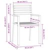 vidaXL Καρέκλα Κήπου 6 pcs Καφέ 56 x 54.5 x 87 εκ. Μασίφ ξύλο teak