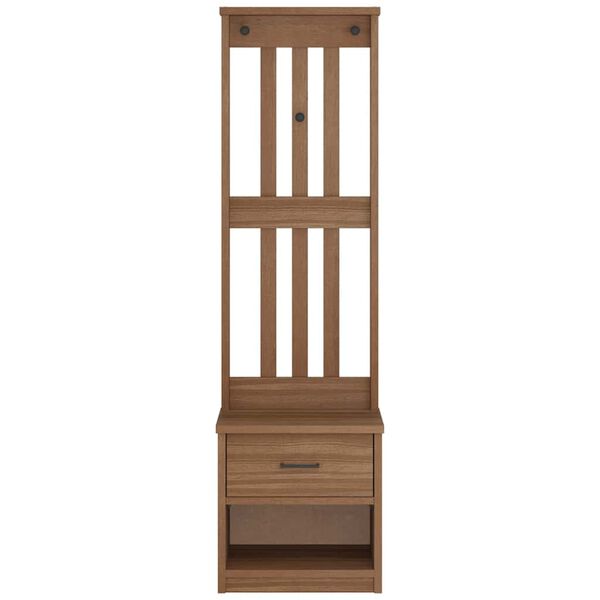 vidaXL Δέντρο χωλ "SANDNES" 45x40x159,5 εκ.Πεύκο μασίφ ξύλο