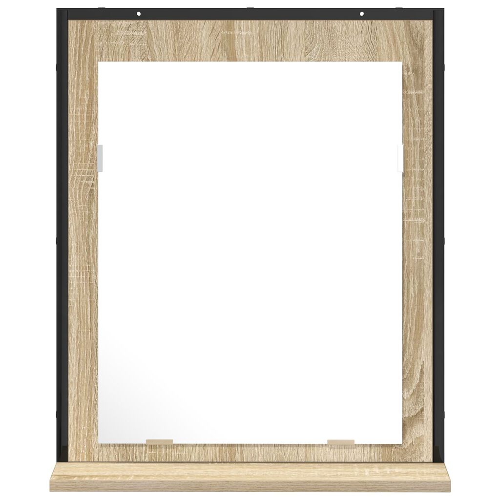 Καθρέφτης μπάνιου vidaXL με ράφι Sonoma Oak 50x12x60 εκ. Επεξεργασμένο ξύλο