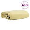 vidaXL Τέντα 650g / m² Μπεζ 4 x 6 m Καμβάς με επικάλυψη PVC