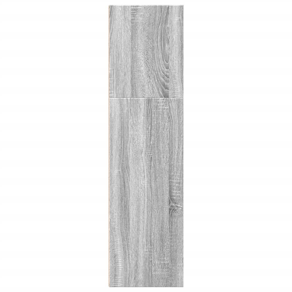 vidaXL Βιβλιοθήκη Γκρι Sonoma 40x30x114 εκ. από Επεξεργασμένο Ξύλο