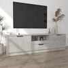 vidaXL Έπιπλο Τηλεόρασης Γκρι Σκυροδέματος 140x35x40 εκ. Επεξεργ. Ξύλο