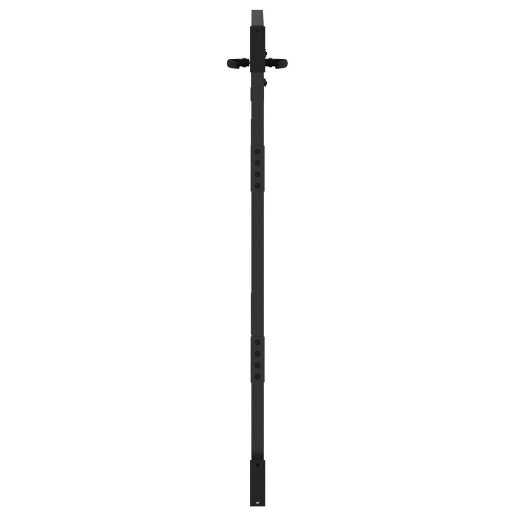 vidaXL Πύλη Κήπου Μαύρο 105 x 125 cm Ατσάλι με Επικάλυψη Πούδρας