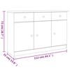 vidaXL Ντουλάπι ALTA 112 x 35 x 73 εκ. από Μασίφ Ξύλο Πεύκου