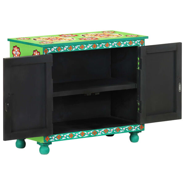 vidaXL Ντουλάπι με Χειροπ. Λεπτομέρειες 70x35x60 εκ. Μασίφ Ξύλο Μάνγκο