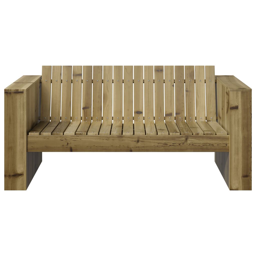 vidaXL Καναπές Κήπου 2 Θέσεων 134x60x62 εκ. Επεξεργασμένο Ξύλο Πεύκου