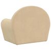 vidaXL Παιδικός καναπές Cream Soft Plush