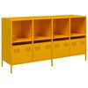 vidaXL Sideboard &Mu;&omicron;&upsilon;&sigma;&tau;ά&rho;&delta;&alpha; &kappa;ί&tau;&rho;&iota;&nu;&eta; 135x39x73,5 cm &Psi;&upsilon;&chi;&rho;ή&sigmaf; έ&lambda;&alpha;&sigma;&eta;&sigmaf; &chi;ά&lambda;&upsilon;&beta;&alpha;