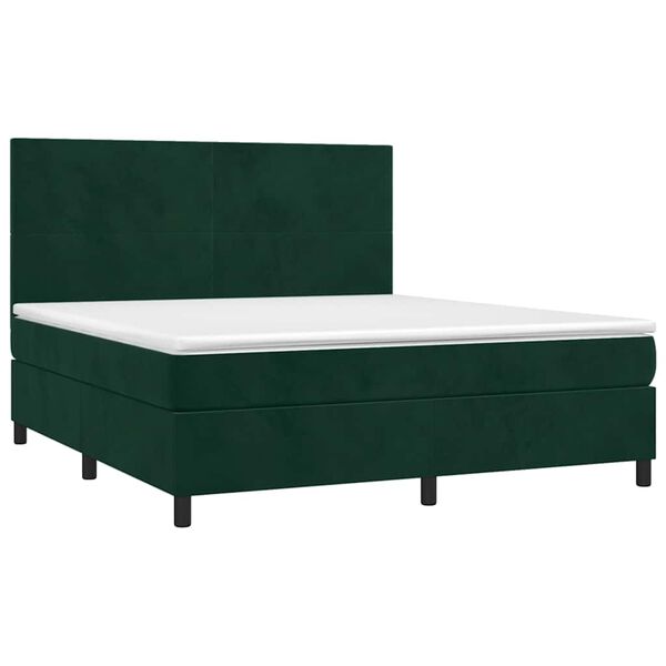 vidaXL &Kappa;&rho;&epsilon;&beta;ά&tau;&iota; Boxspring &mu;&epsilon; &Sigma;&tau;&rho;ώ&mu;&alpha; &Sigma;&kappa;&omicron;ύ&rho;&omicron; &Pi;&rho;ά&sigma;&iota;&nu;&omicron; 180x200&epsilon;&kappa;. &Beta;&epsilon;&lambda;&omicron;ύ&delta;&iota;&nu;&omicron;