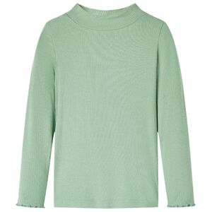 Μπλουζάκι Παιδικό Μακρυμάνικο με Χαμηλό Ζιβάγκο Σκούρα Μέντα 92