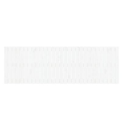 vidaXL Κεφαλάρι Τοίχου Λευκό 185x3x60 εκ. από Μασίφ Ξύλο Πεύκου