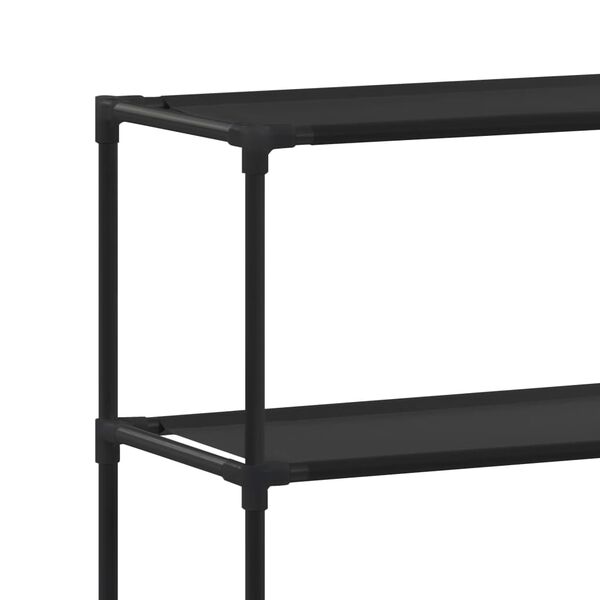 vidaXL Ραφιέρα 3 Επιπέδων για Πλυντήριο Μαύρη 69 x 28 x 169 εκ.