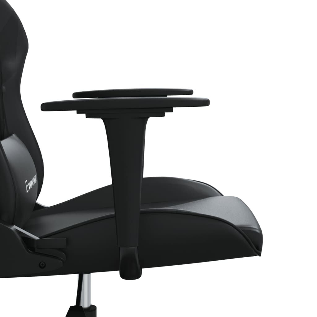 vidaXL Καρέκλα Gaming Μασάζ Μαύρη από Συνθετικό Δέρμα