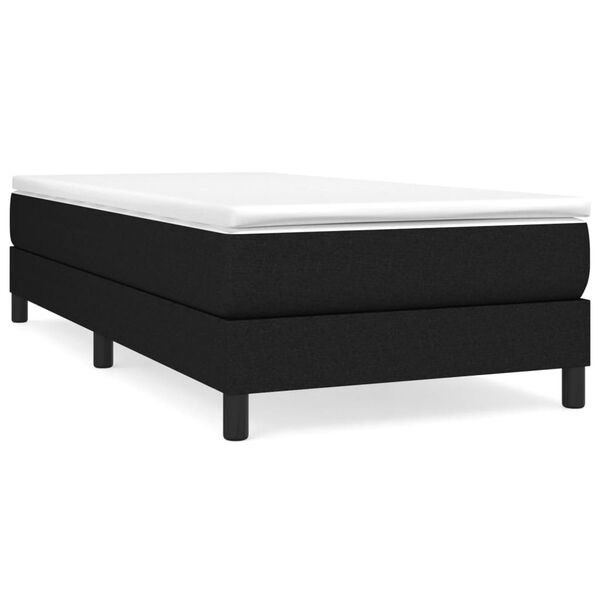 vidaXL &Kappa;&rho;&epsilon;&beta;ά&tau;&iota; Boxspring &mu;&epsilon; &Sigma;&tau;&rho;ώ&mu;&alpha; &Mu;&alpha;ύ&rho;&omicron; 80 x 200 &epsilon;&kappa;. &Upsilon;&phi;&alpha;&sigma;&mu;ά&tau;&iota;&nu;&omicron;
