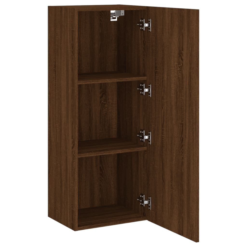 vidaXL Ντουλάπι Τοίχου Τηλεόρασης Καφέ Δρυς 40,5x30x102 εκ. Επεξ. Ξύλο